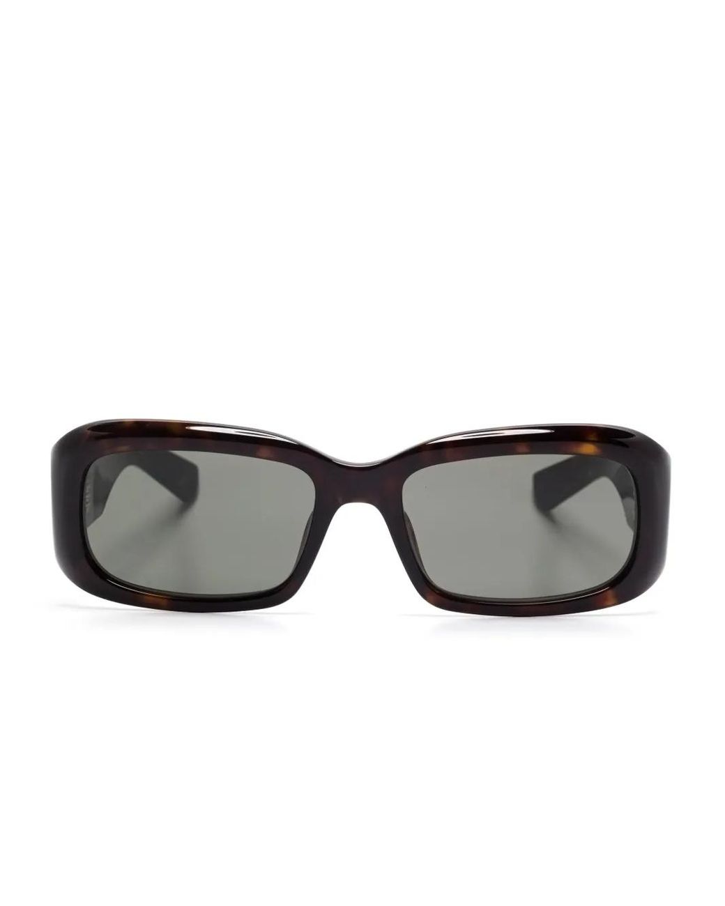 Saint Laurent Gray Rectangle-Frame Sunglasses