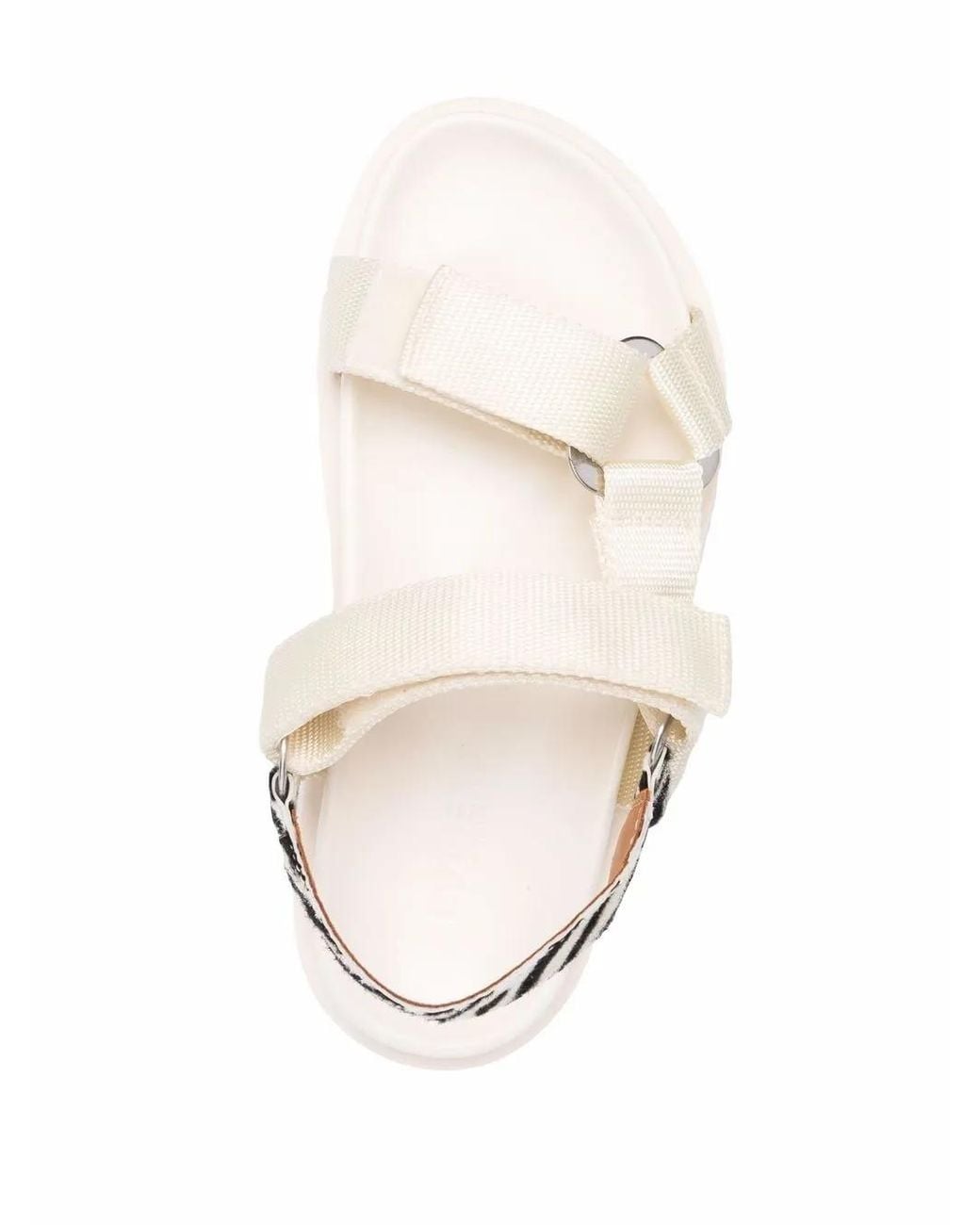 Buttero White Vara Strappy Sandals