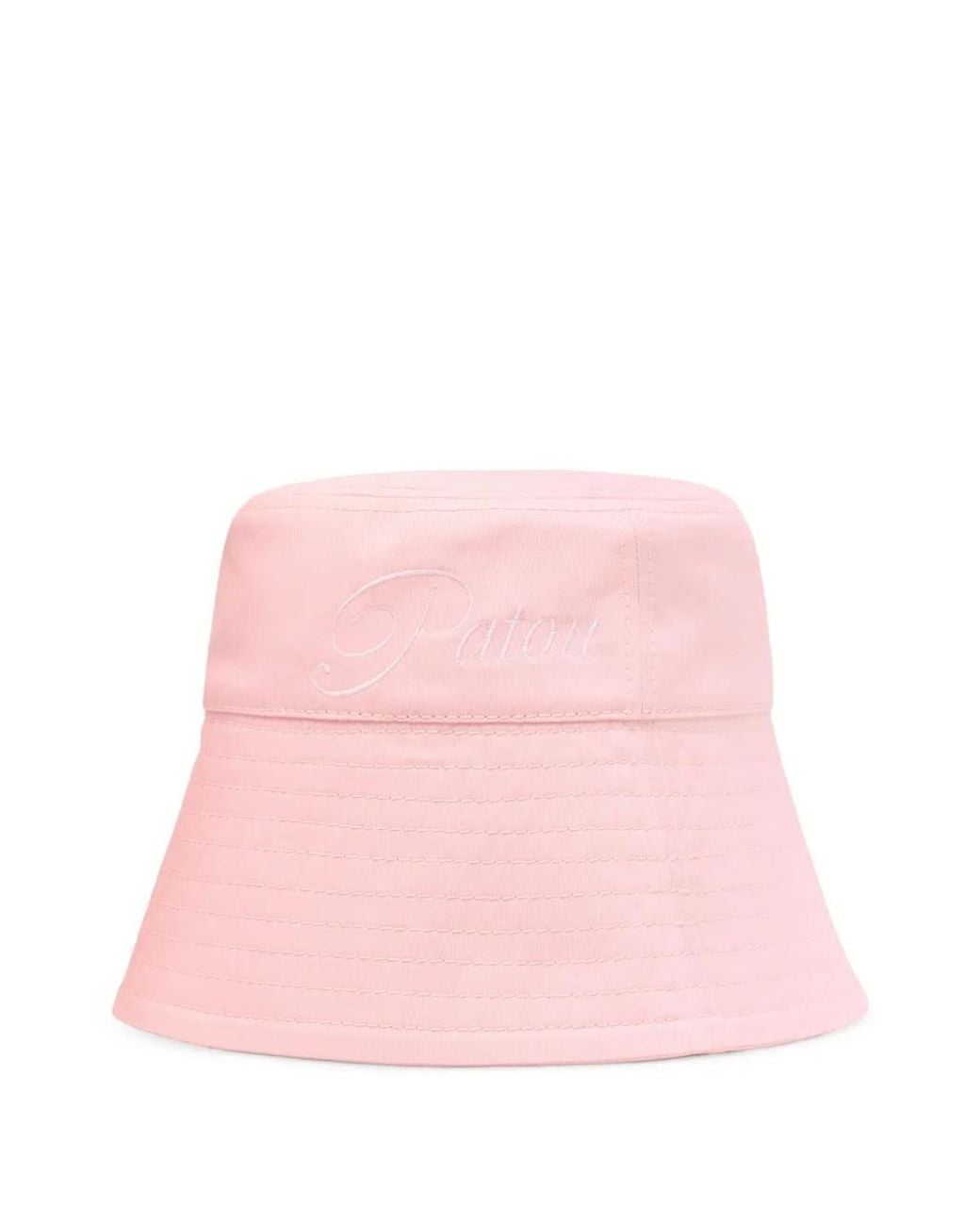Patou Pink Logo-Embroidered Bucket Hat