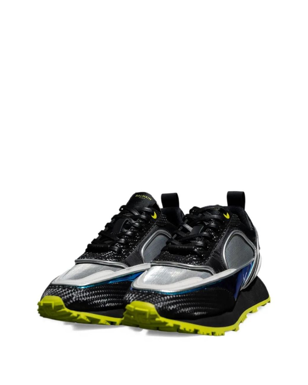 Balmain White Racer Sneakers for men