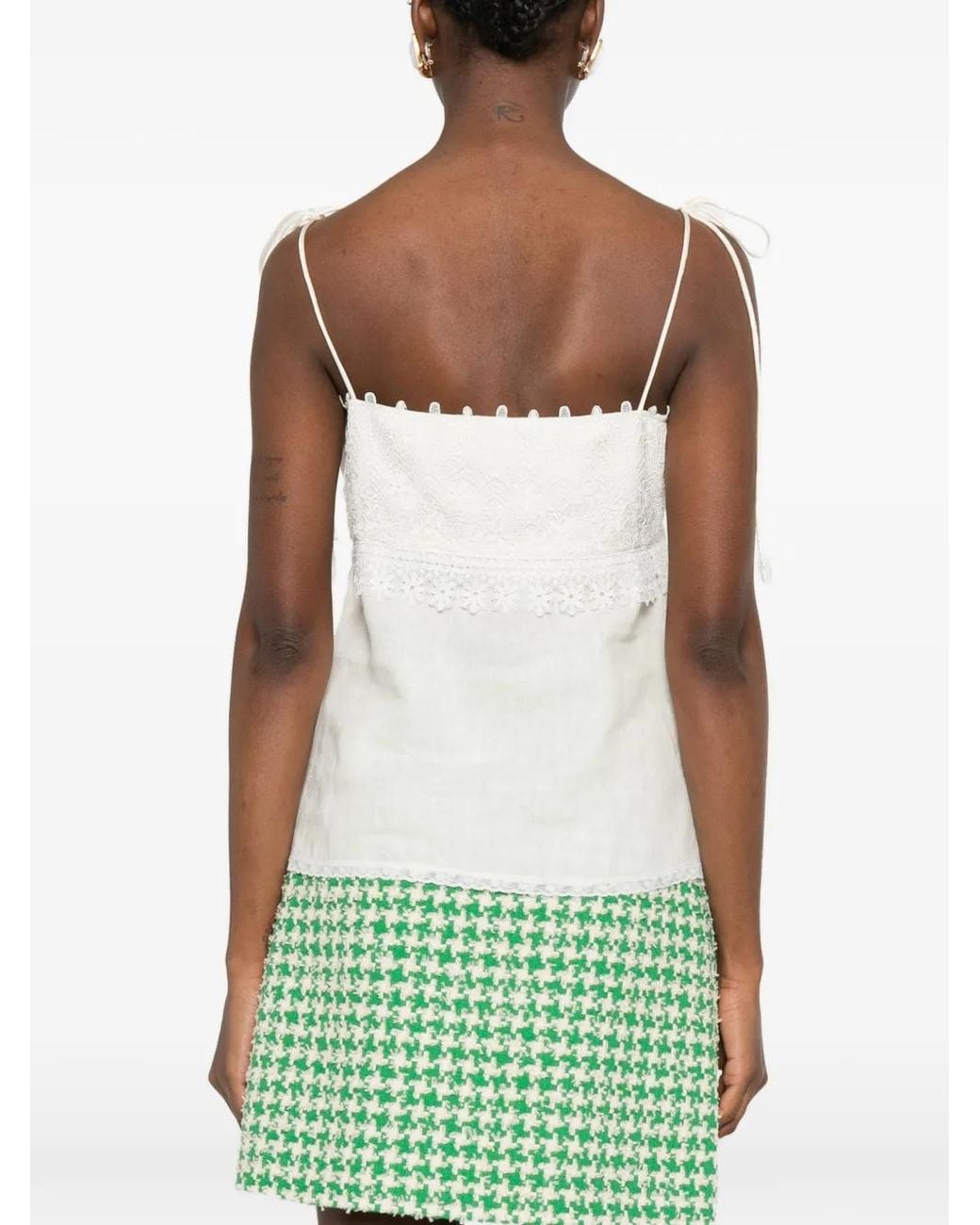 Top Con Lacci di Valentino Garavani in White