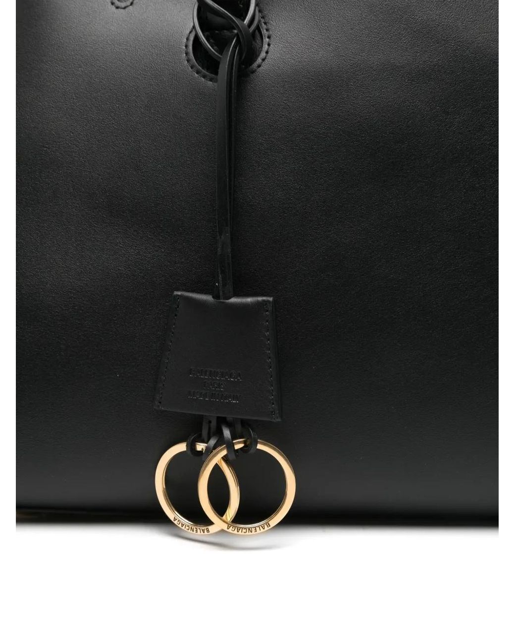 Balenciaga Black Hamptons Small Leather Tote Bag