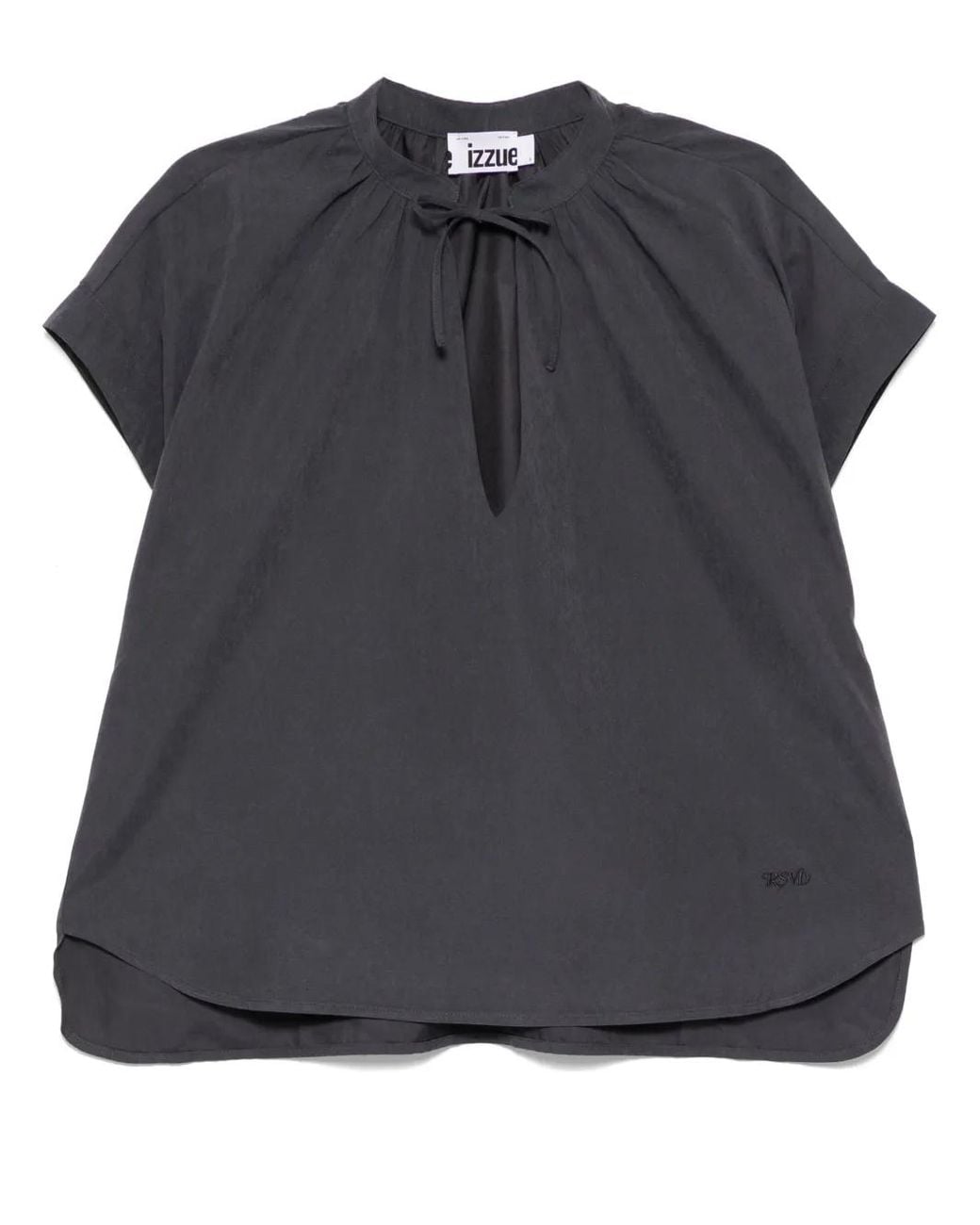 Izzue Black Embroidered Blouse