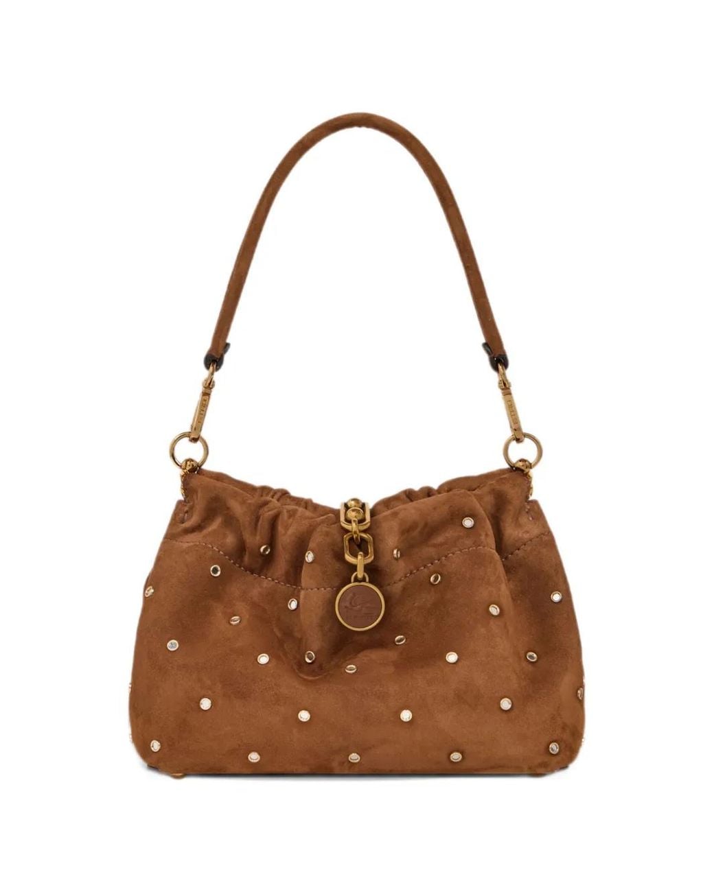 Etro Brown Small Vela Blossom Bag