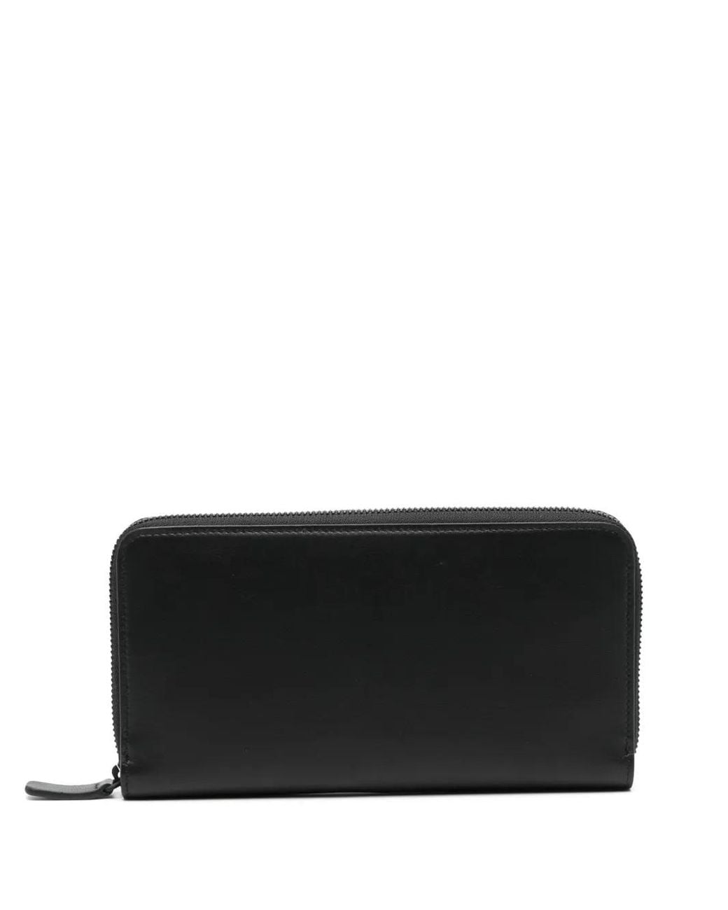 Common Projects Black Logo-Stamp Leather Wallet for men