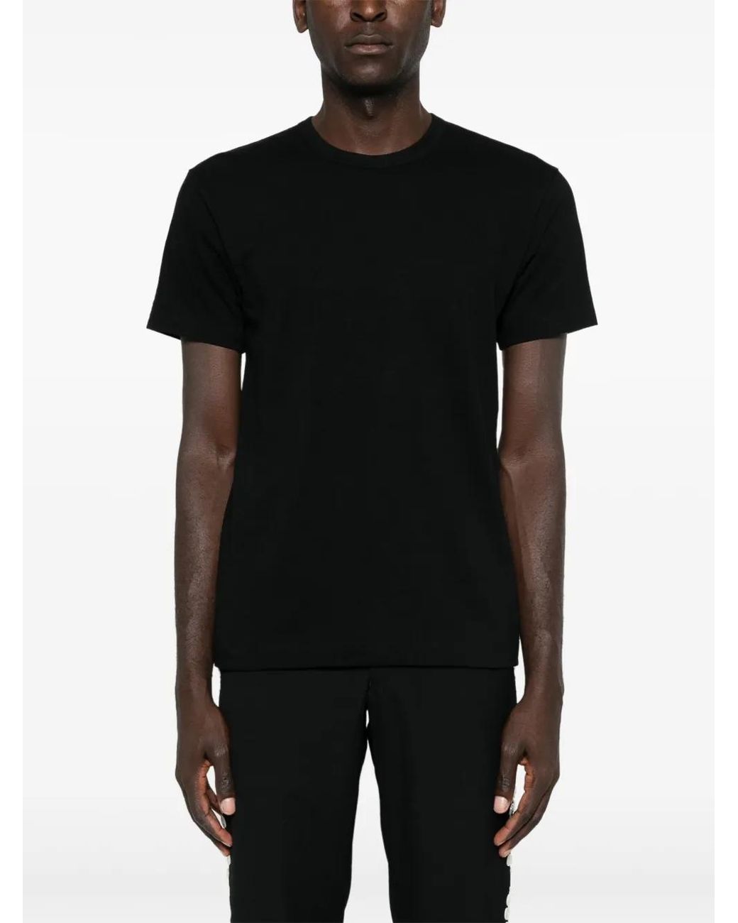 COMME DES GARÇONS PLAY Black Signature Heart-Patch T-Shirt
