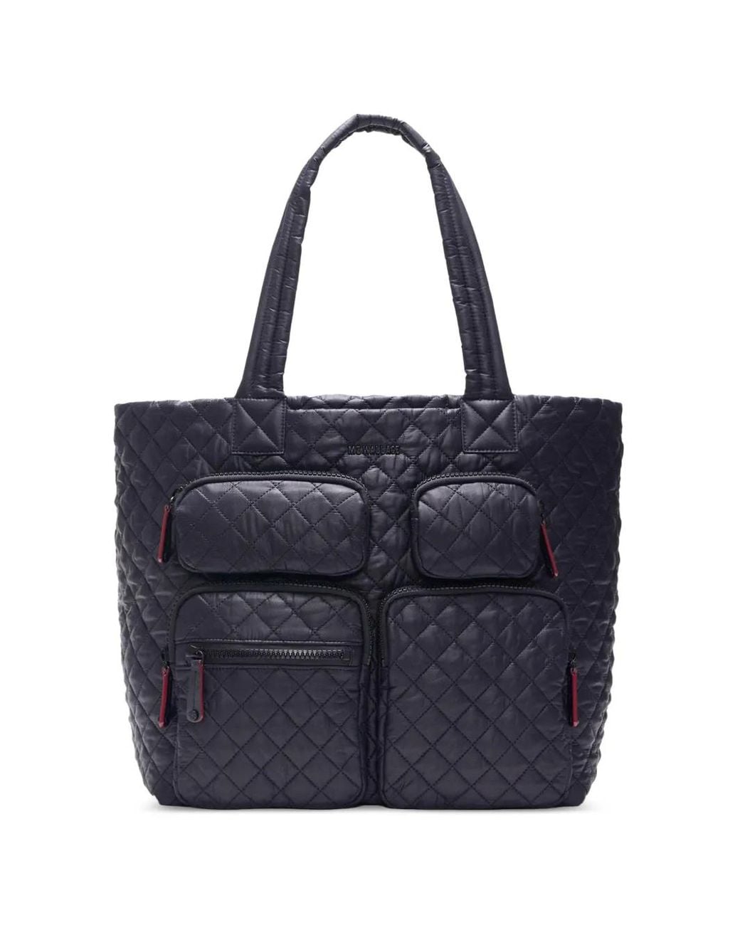 MZ Wallace Blue Large Metro Quilted Tote Bag