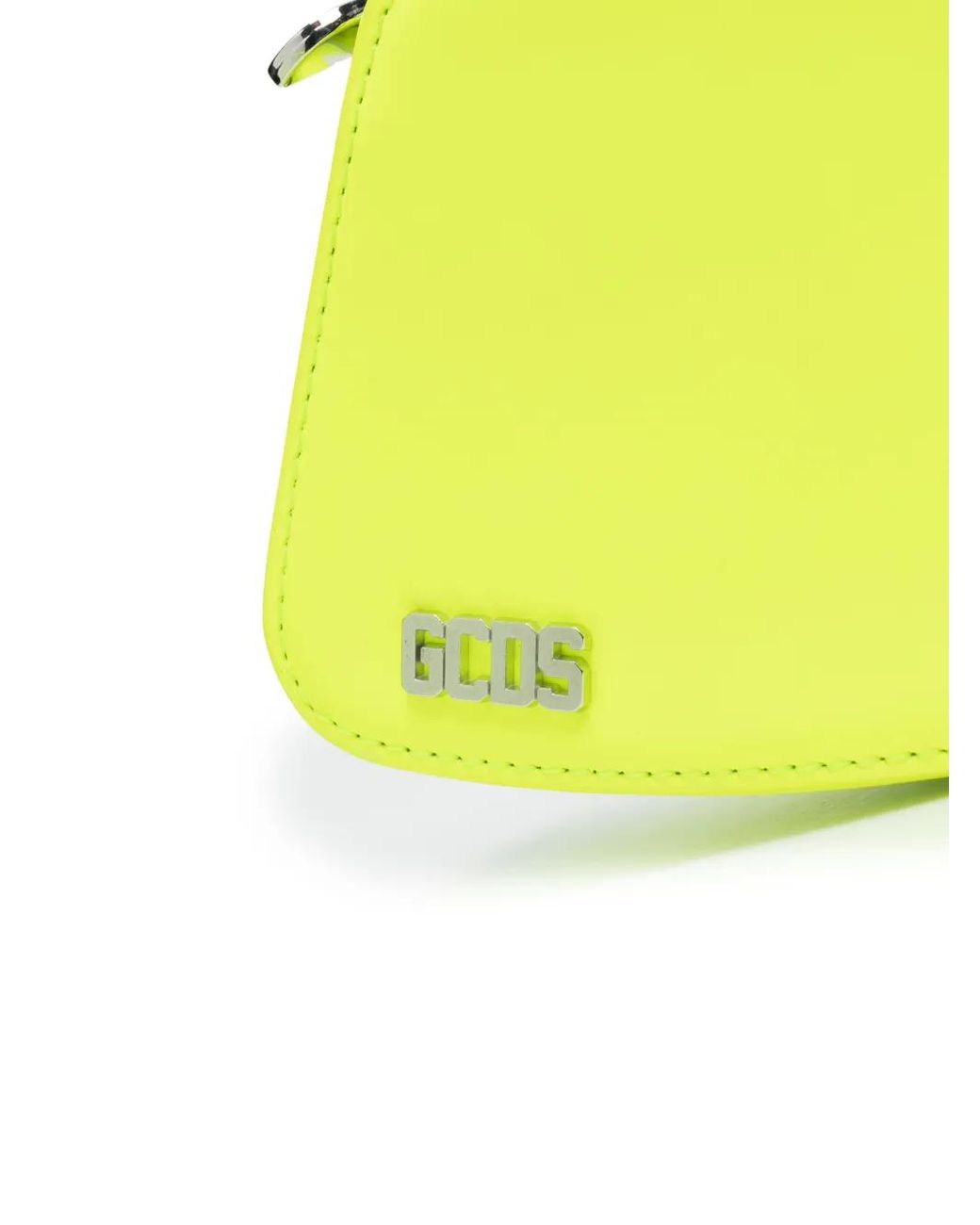 Gcds Yellow Small Comma Crossbody Bag