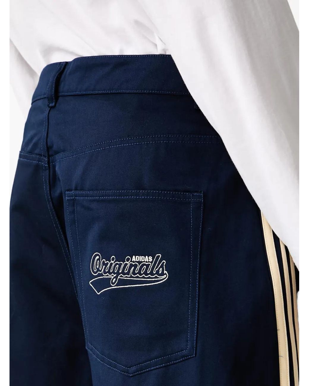 Adidas Blue Firebird Twill Bermuda Shorts for men