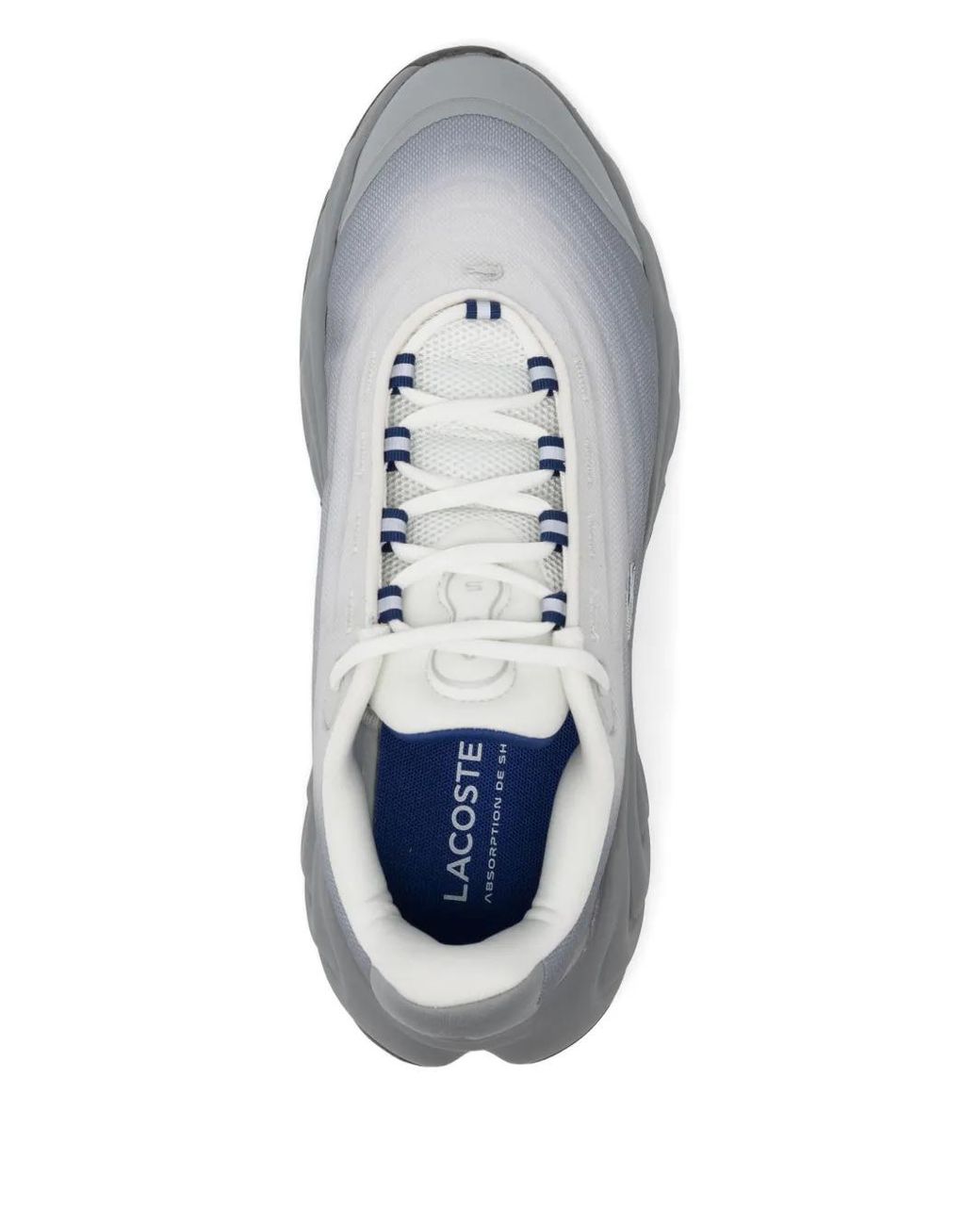 Lacoste Gray Logo-Embroidered Trainers for men