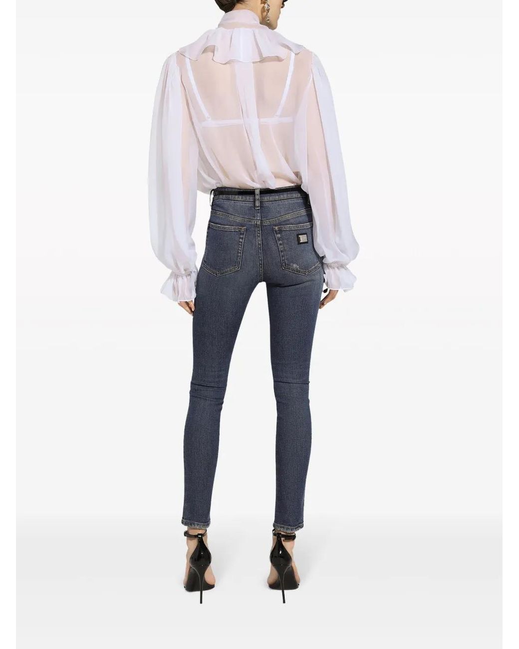 Dolce & Gabbana Blue Audrey Cotton Jeans