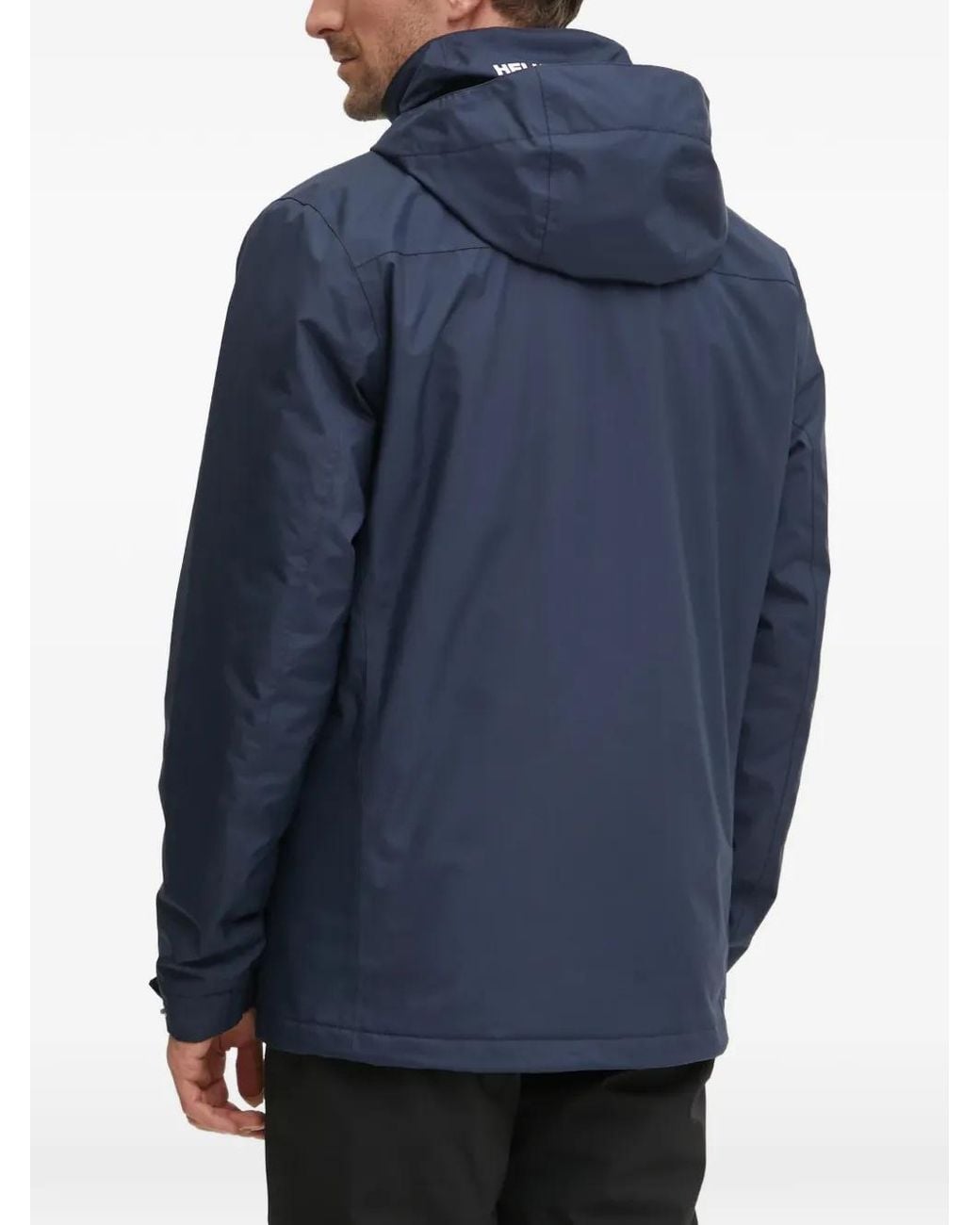 Helly Hansen Blue Logo-Detail Hooded Jacket for men