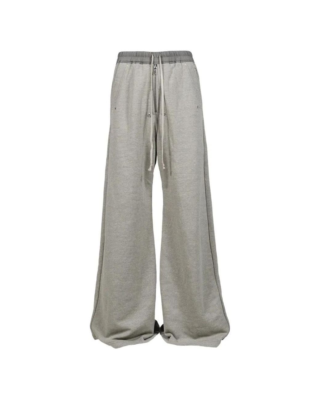 Rick Owens Gray Geth Belas Track Pants for men