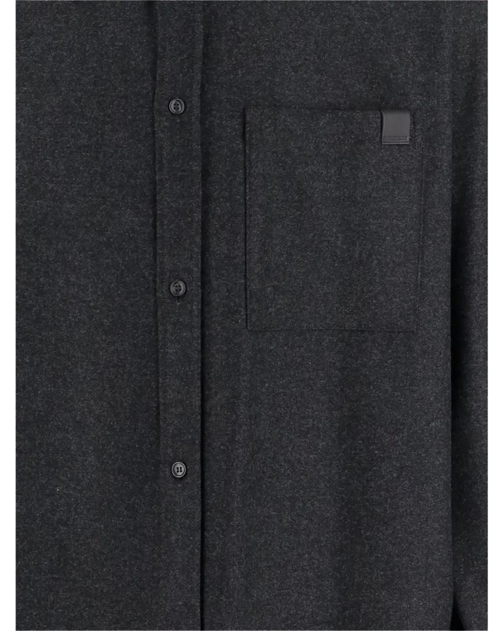 DARKPARK Black Button-Down Patch-Pocket Shirt for men