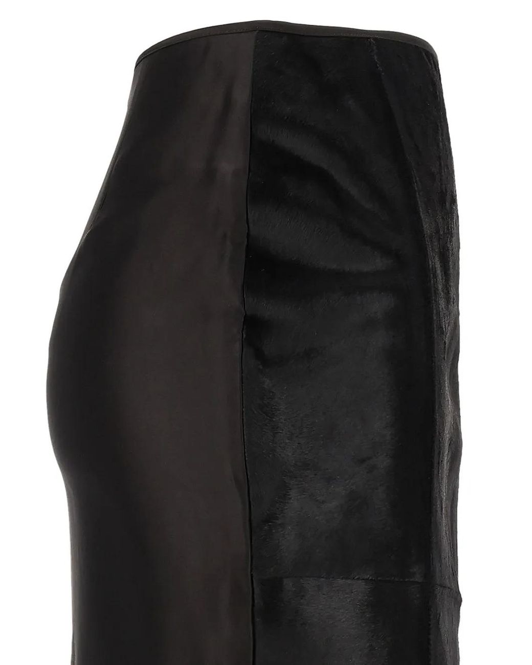 DURAZZI MILANO Black Pencil Midi Skirt