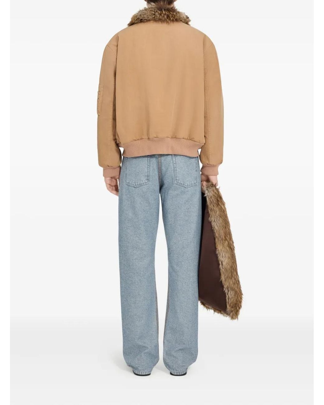 MM6 by Maison Margiela Natural Reversible Cotton Jacket for men