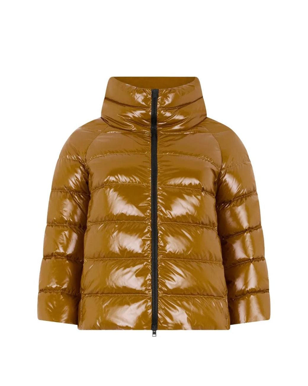 Herno Metallic Quilted Glossy Jacket