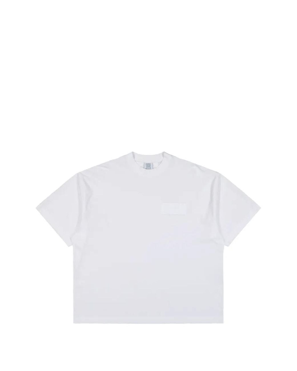 Vetements White T-Shirt À Patch Logo for men