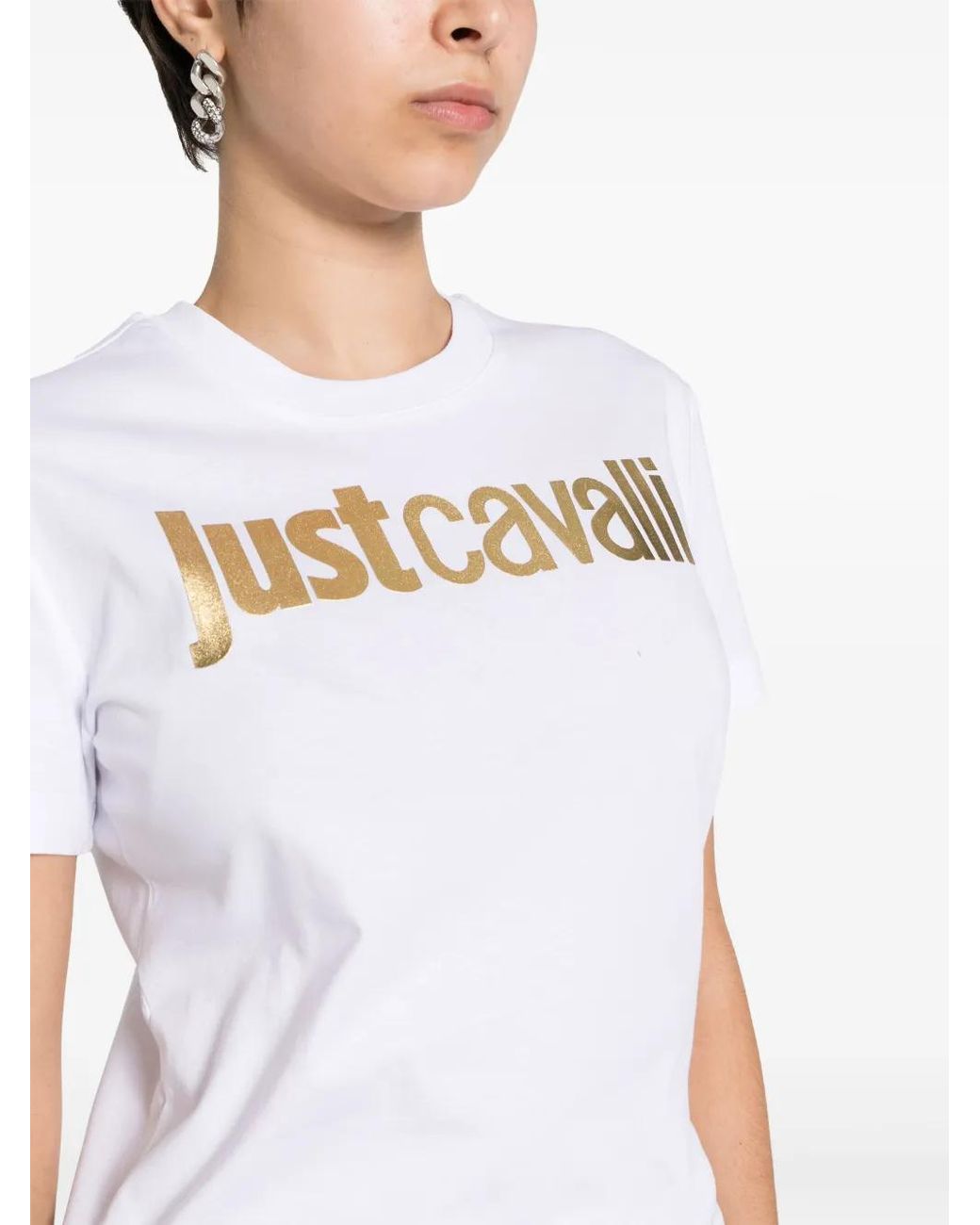 Just Cavalli White T-shirts And Polos