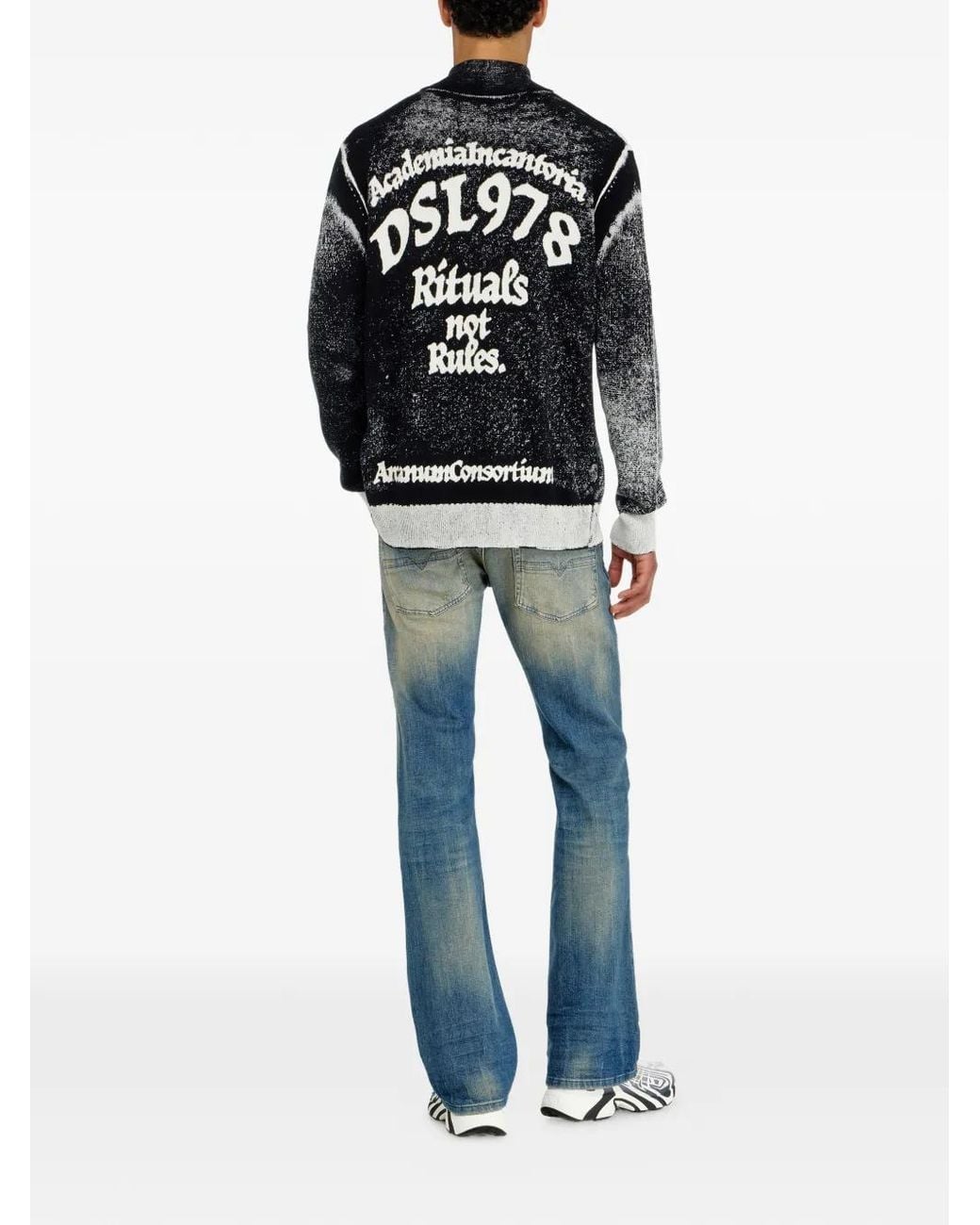 DIESEL Blue Bootcut Jeans Low Waist 2007 Zatiny for men