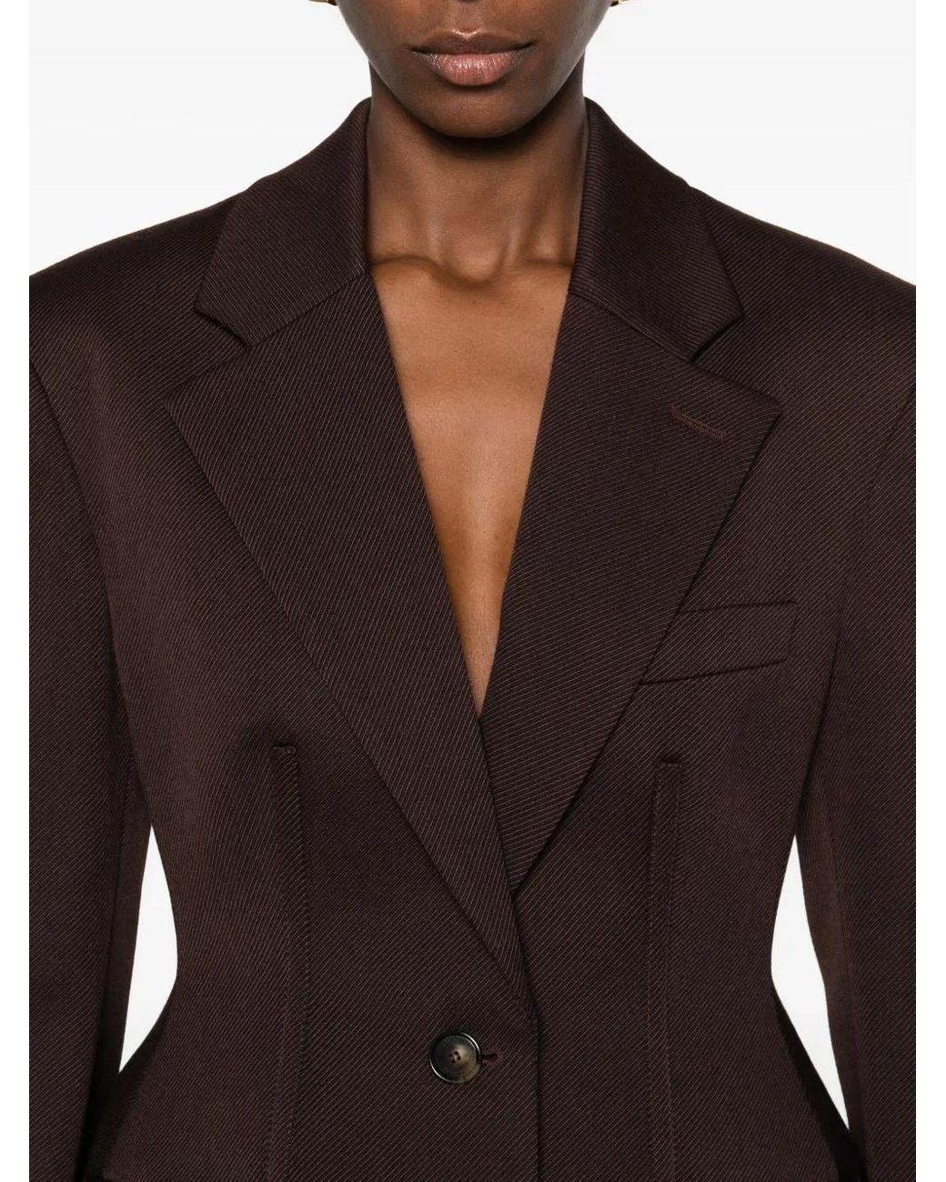 Stella McCartney Brown Tailoring Moulded Blazer