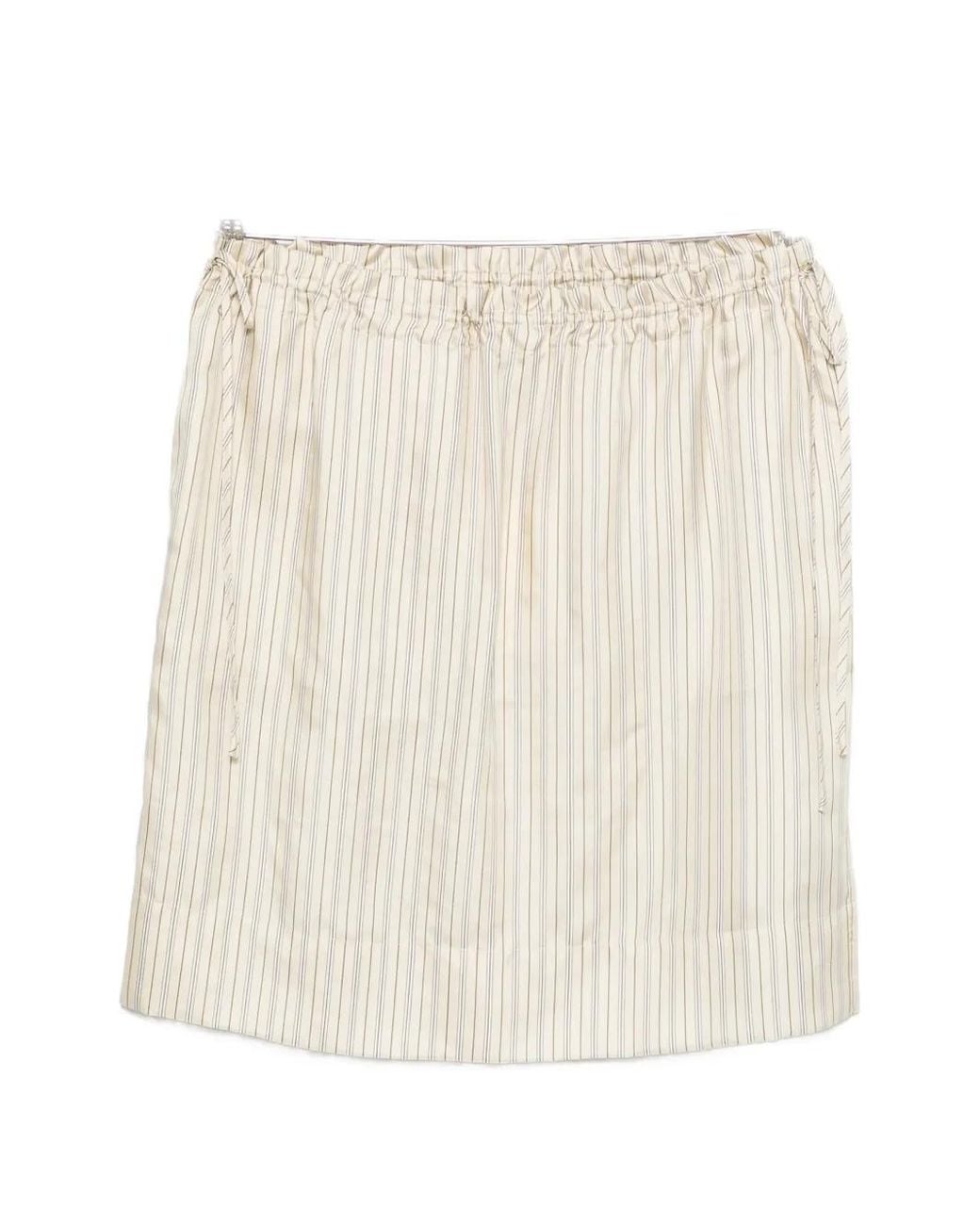 Totême Natural Striped Mini Skirt