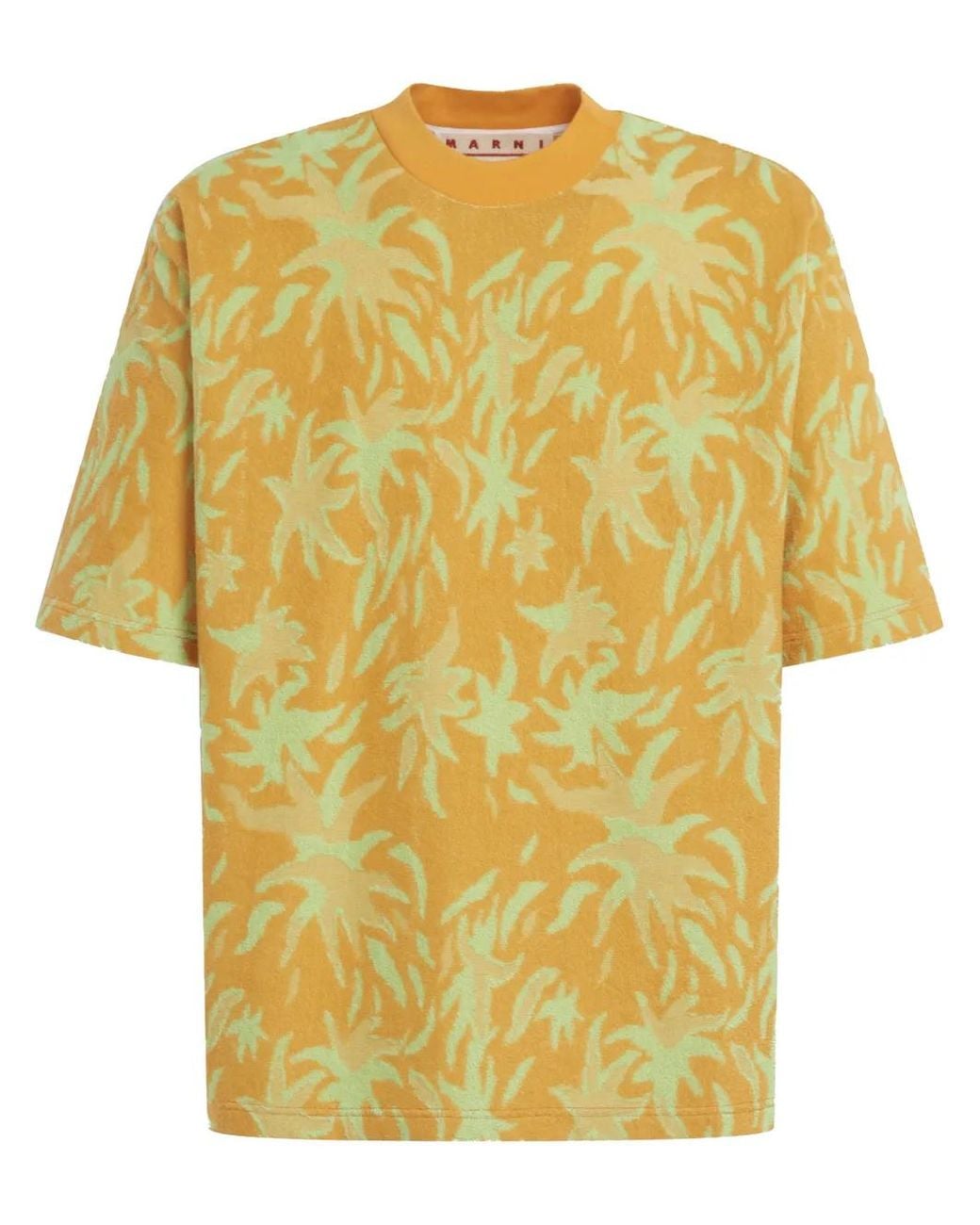 Marni Yellow T-Shirt À Imprimé Graphique for men