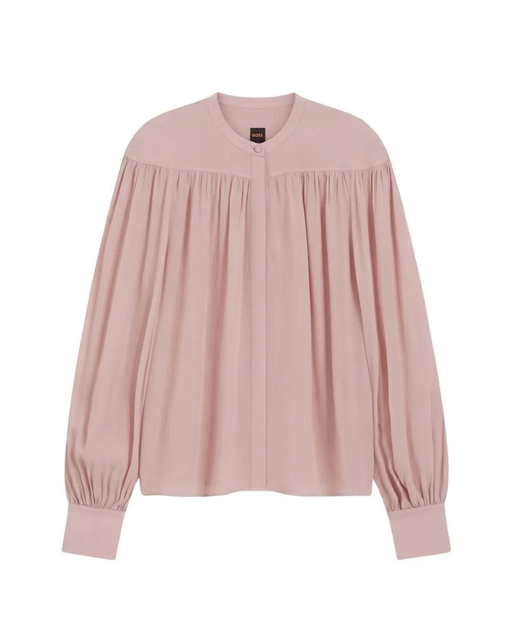 Boss Pink Relaxed-Fit Blouse