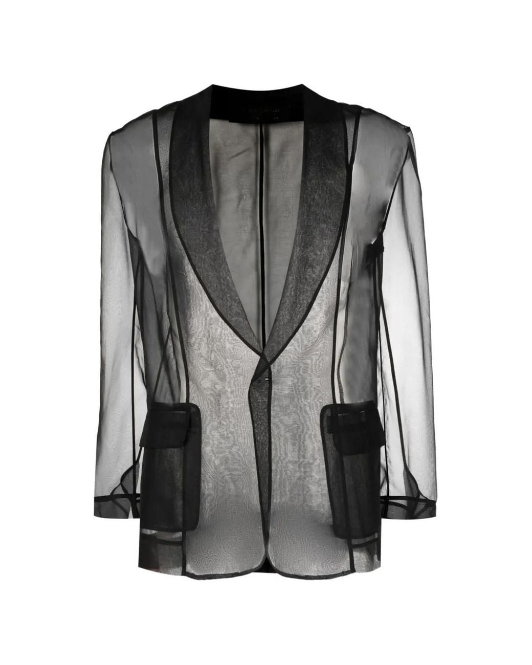 Tessitura Body Couture Black Silk Blazer for men