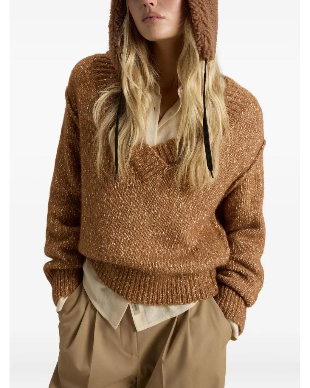 Jersey Mouline Woolrich de color Brown
