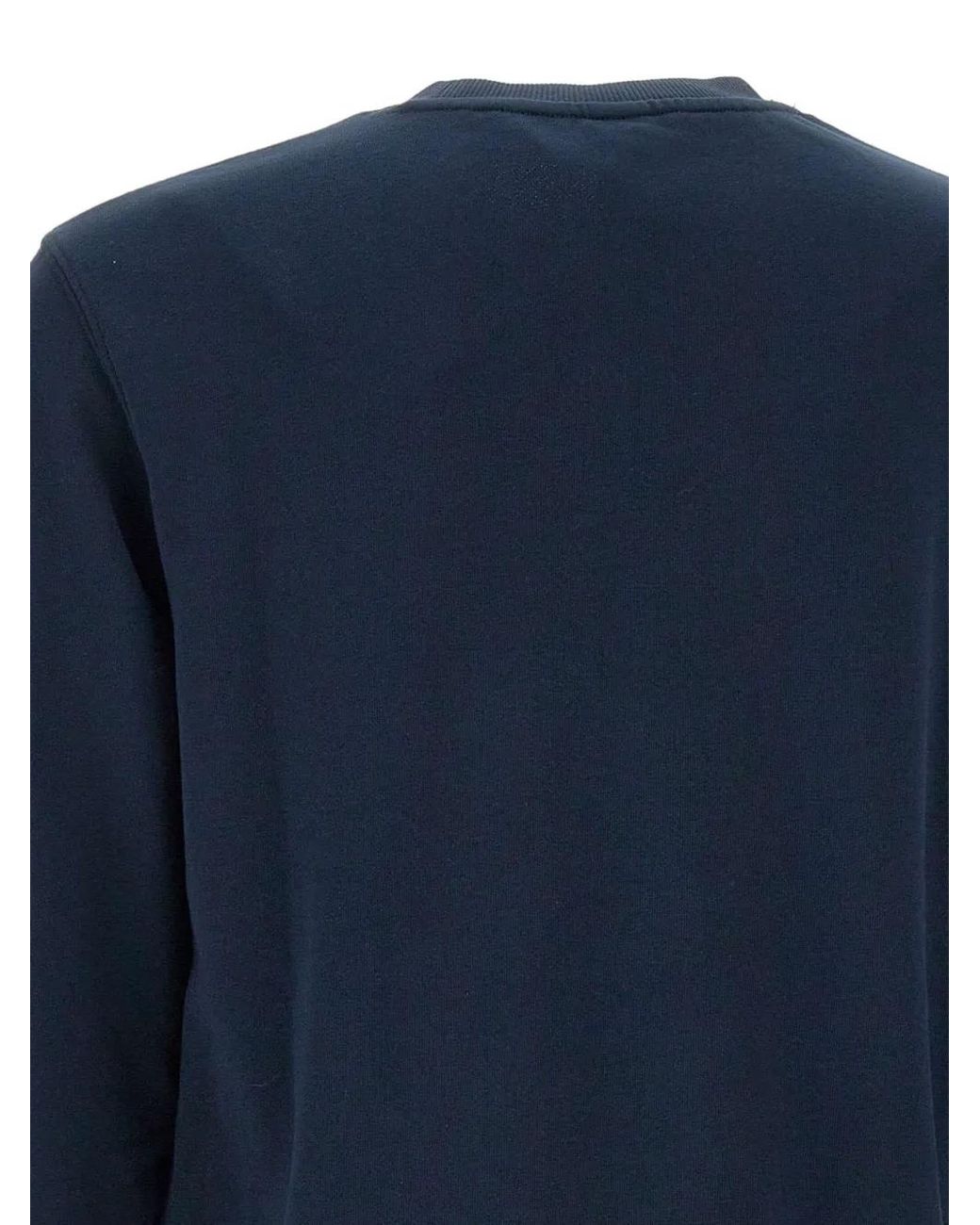 Sun 68 Blue Logo-Embroidered Sweatshirt for men