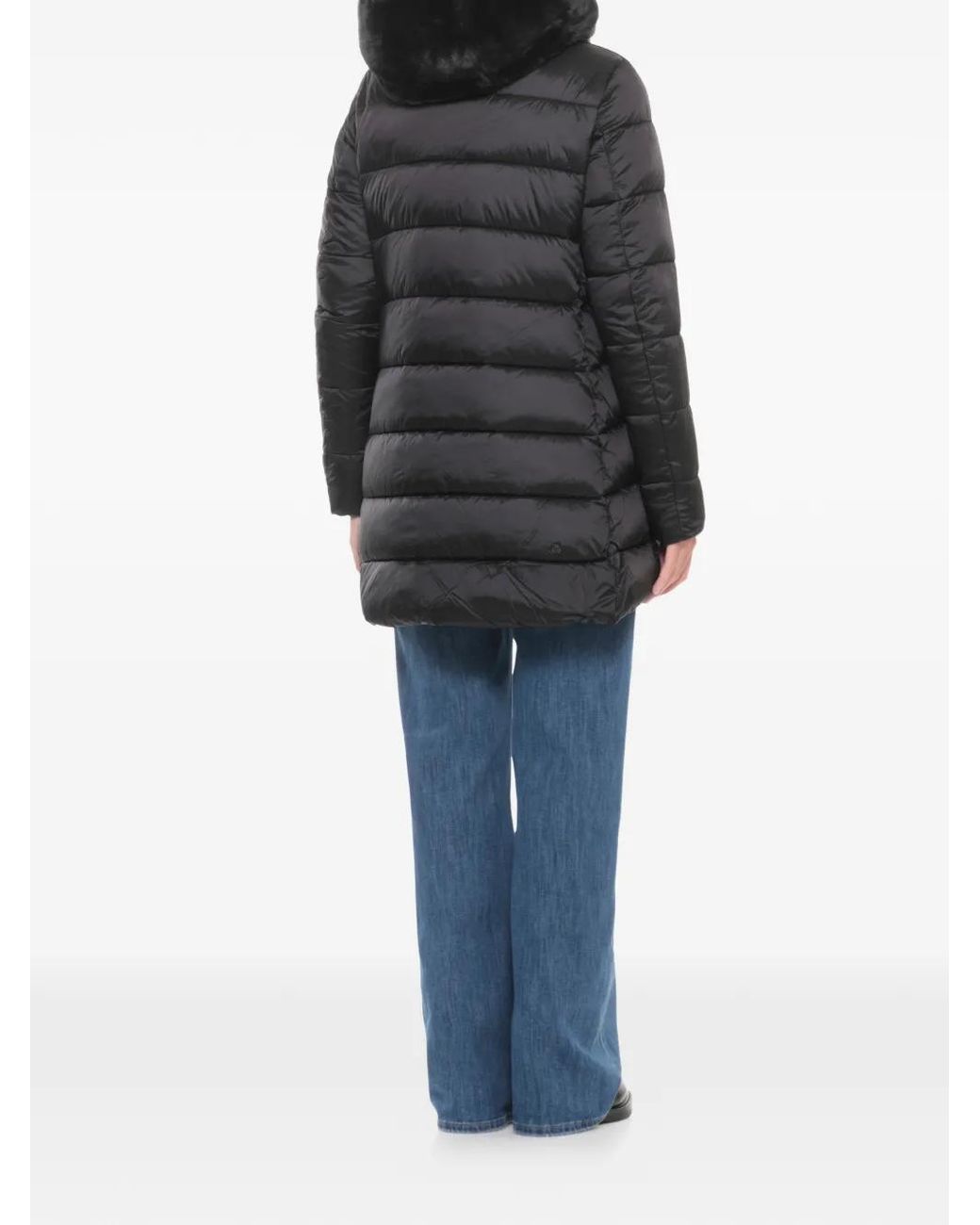 Save The Duck Black Reversible Hooded Padded Jacket