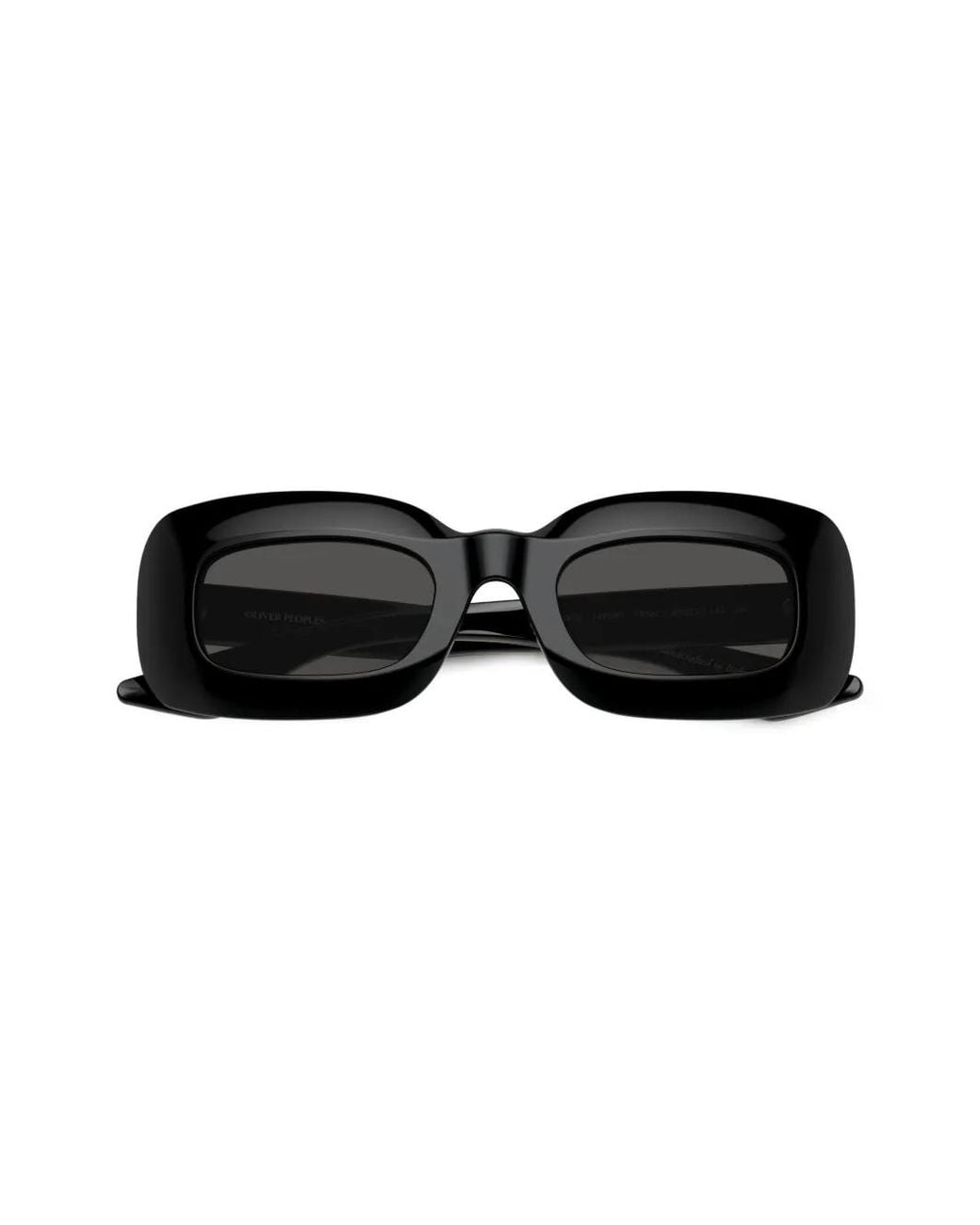 Oliver Peoples Black 1966C Rectangle-Frame Sunglasses