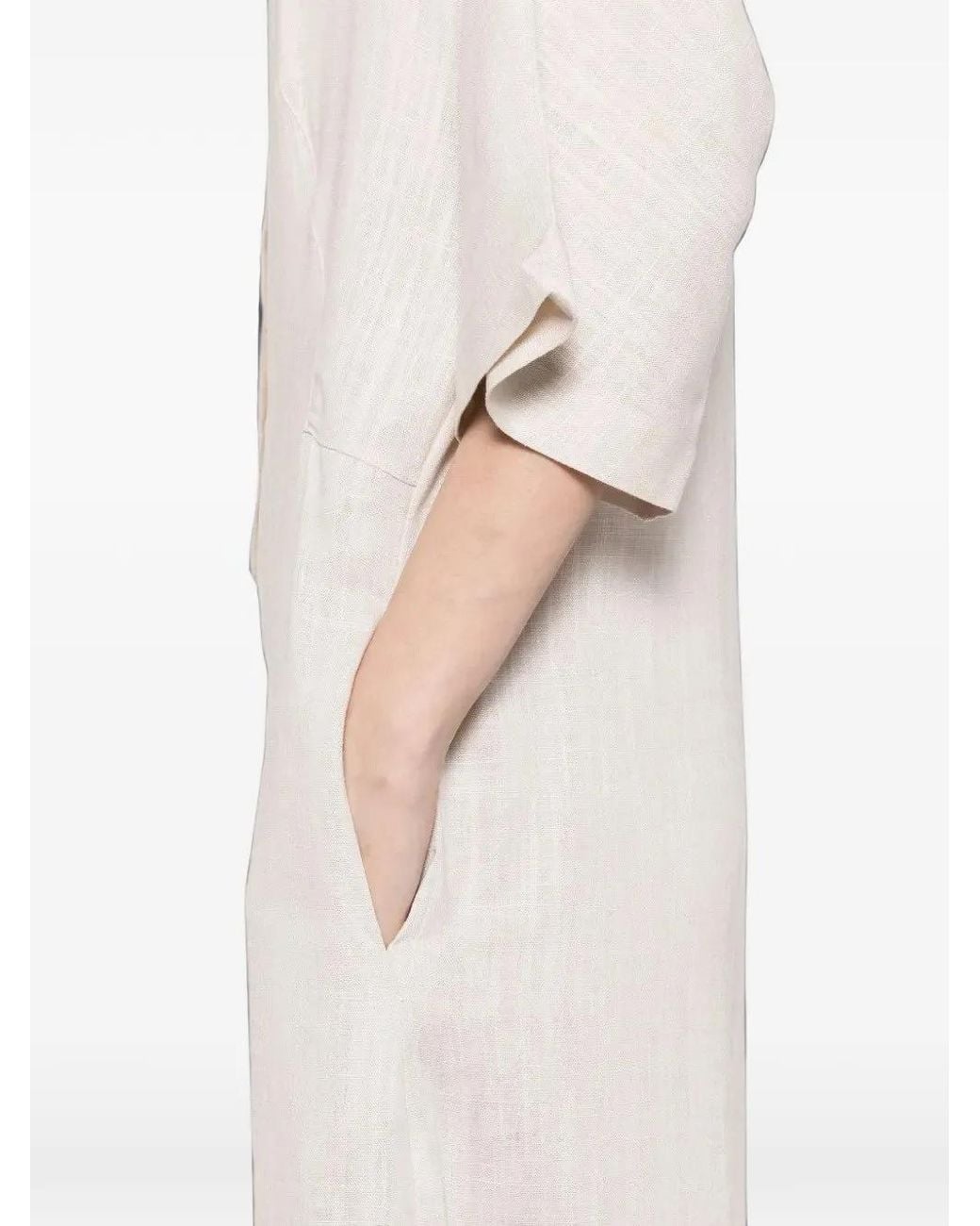 Tessitura Body Couture White Short-Sleeve Crystal-Embellished Jumpsuit