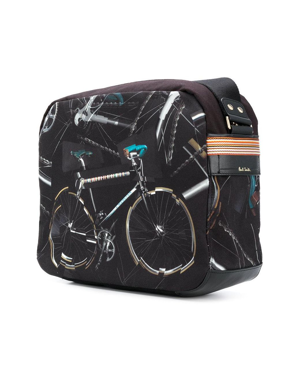 Paul Smith Bicycle Print Messenger Bag in Black for Men | Lyst Canada