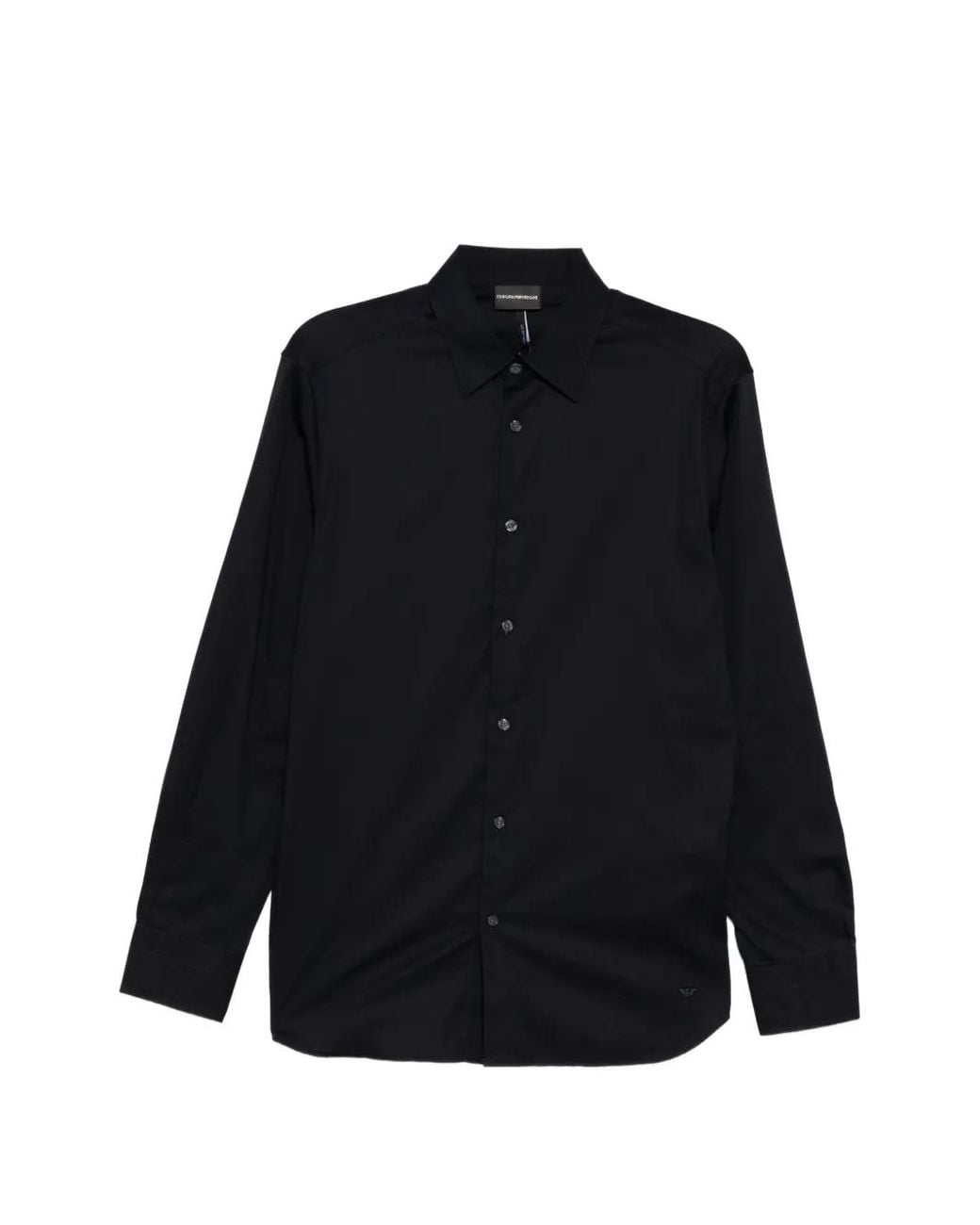 Emporio Armani Blue Cotton Shirt for men