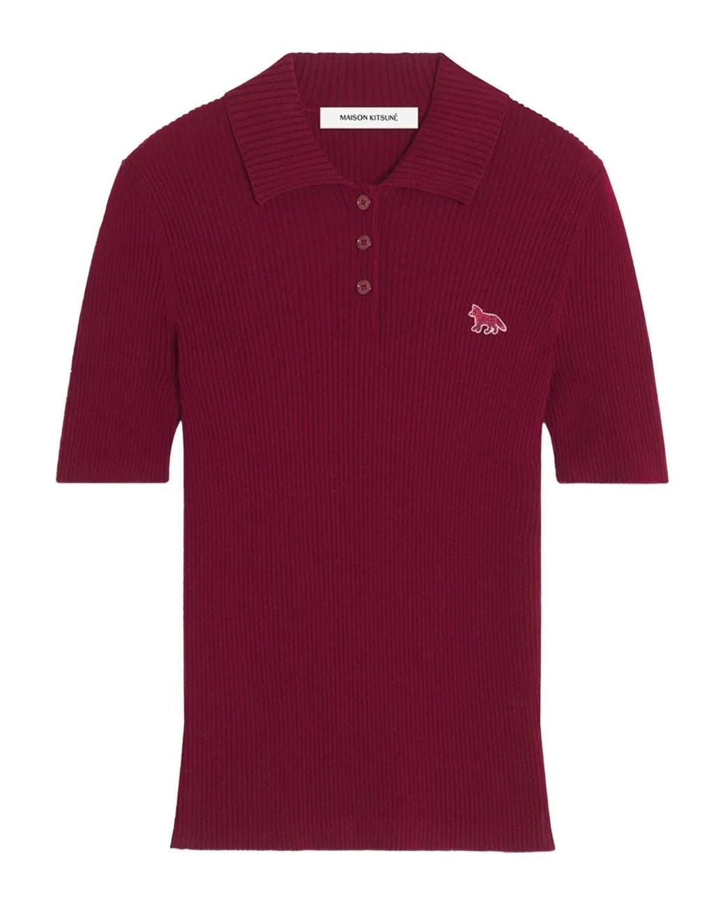 Maison Kitsuné Red Fox-Motif Top