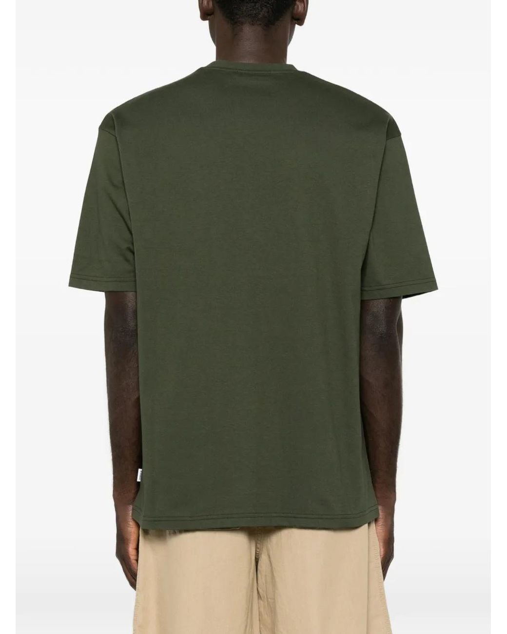 Jil Sander Green Crew-Neck Short-Sleeve T-Shirt for men