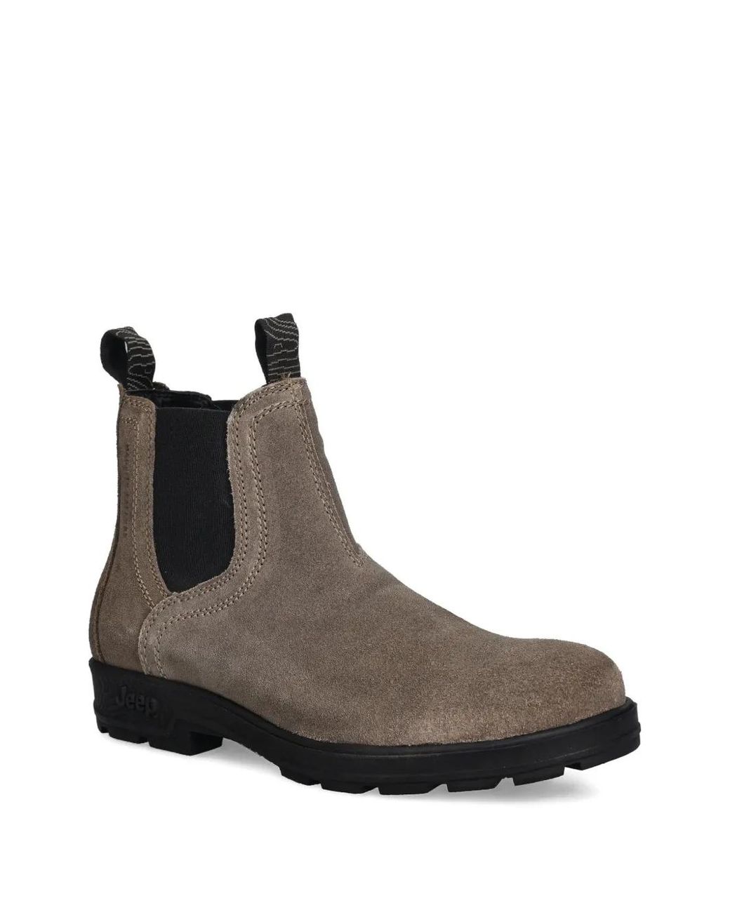 Jeep Brown Suede Pull-Tab Boots for men