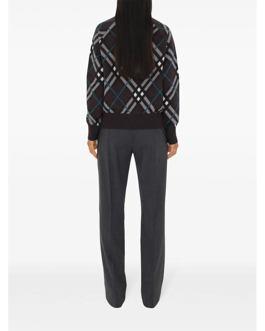 Burberry Black Check Track Jacket