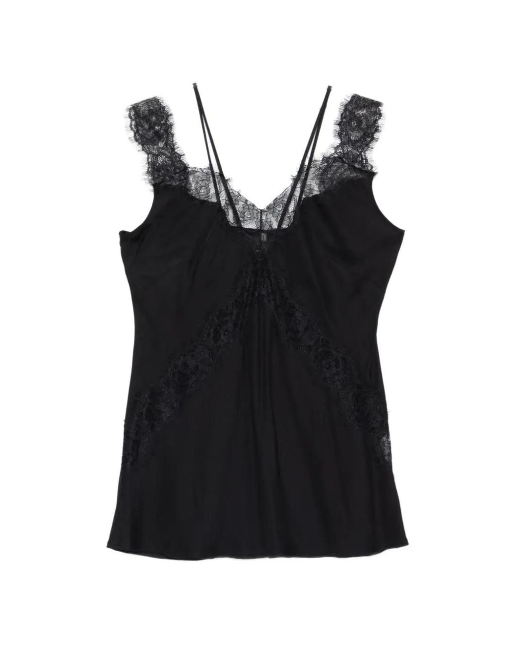 Pinko Top Met Kant in het Black