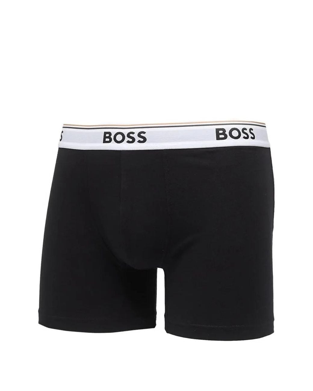 Boss Black Lot De Trois Boxers En Coton Extensible Avec Taille Élastique Logotée for men
