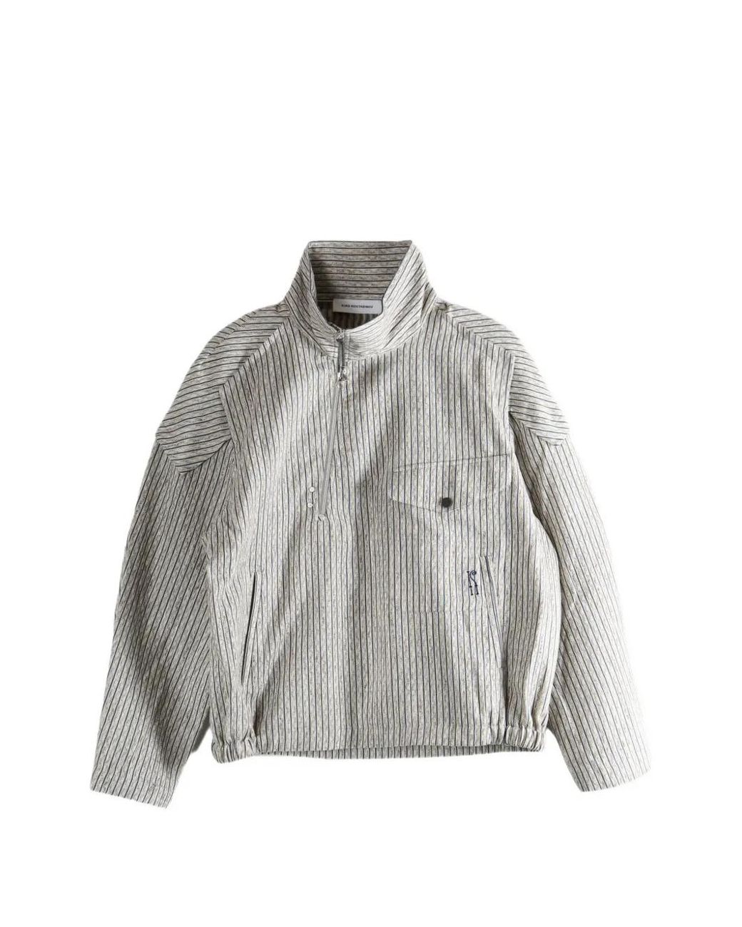Kiko Kostadinov Gray Striped Zipped Jacket for men