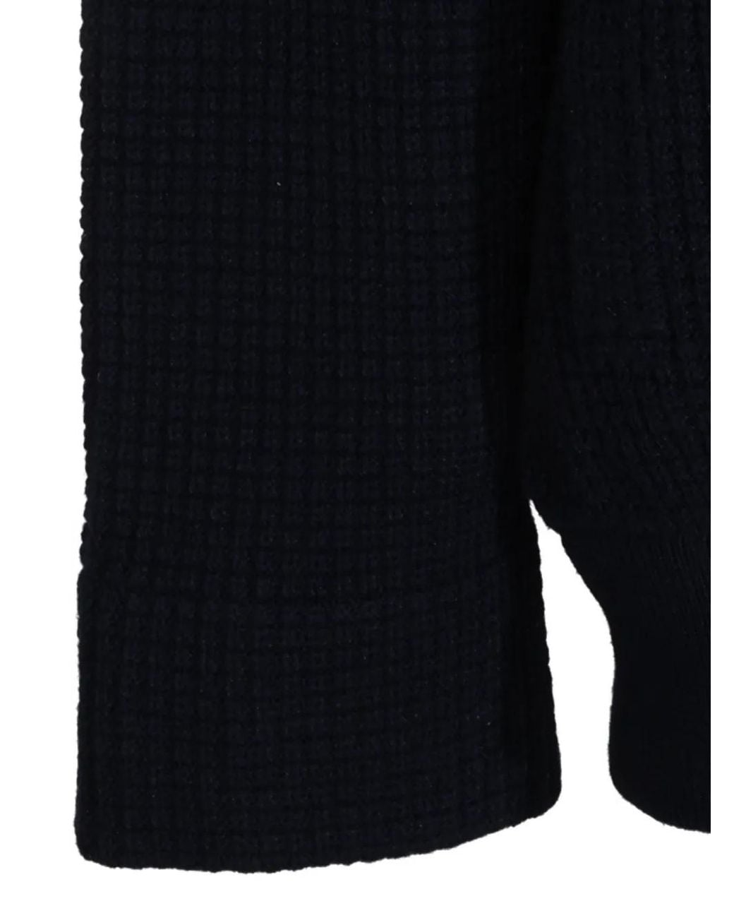 Malo Blue Waffle-Knit Zip-Up Cardigan for men