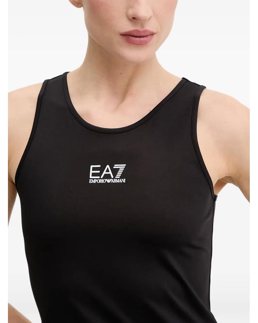 EA7 Black Tennis Pro Tank Top