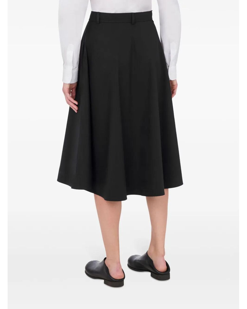 Moschino Black 'Poplin Skirt With Buttons'