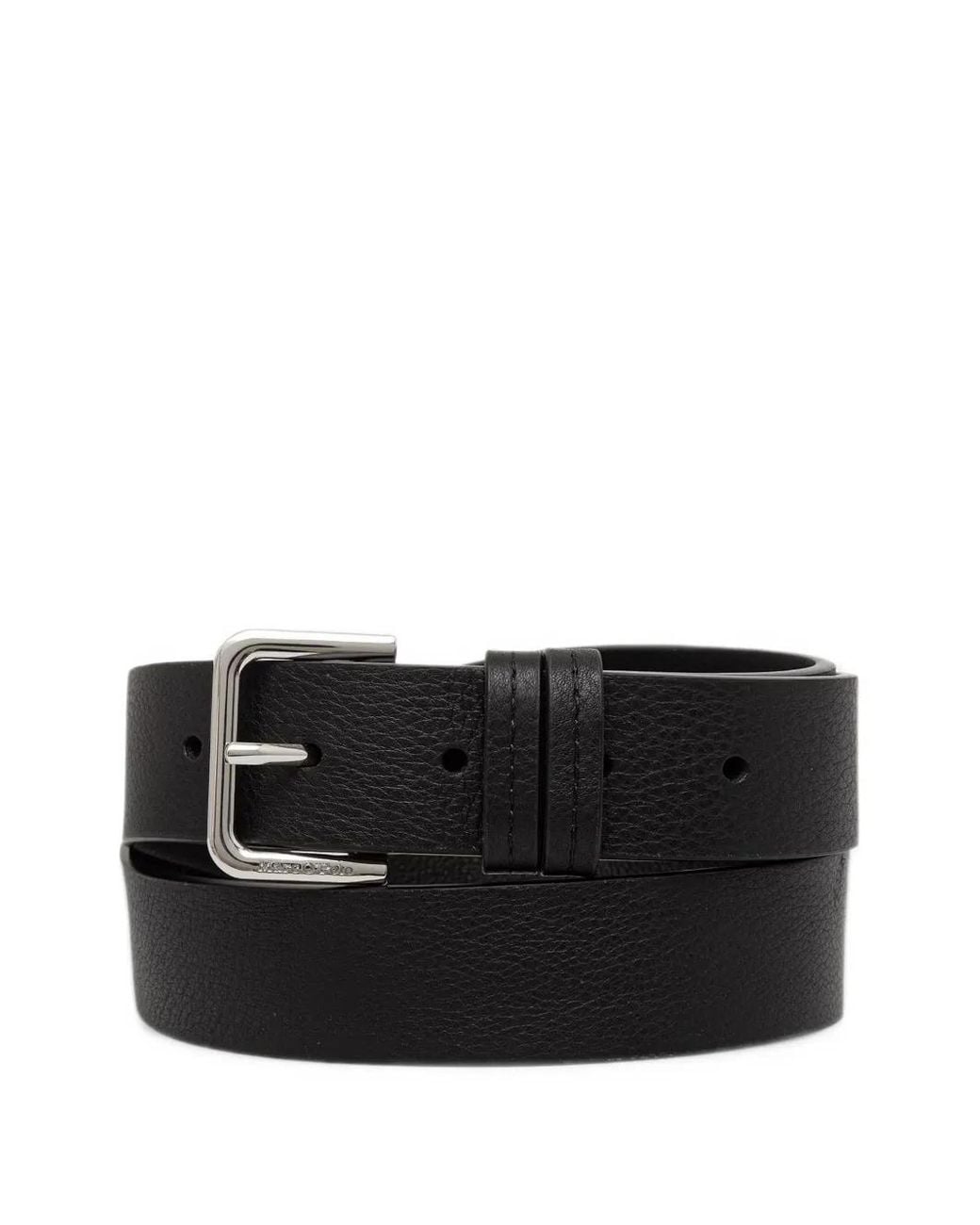Marc O' Polo Black Billis Leather Belt