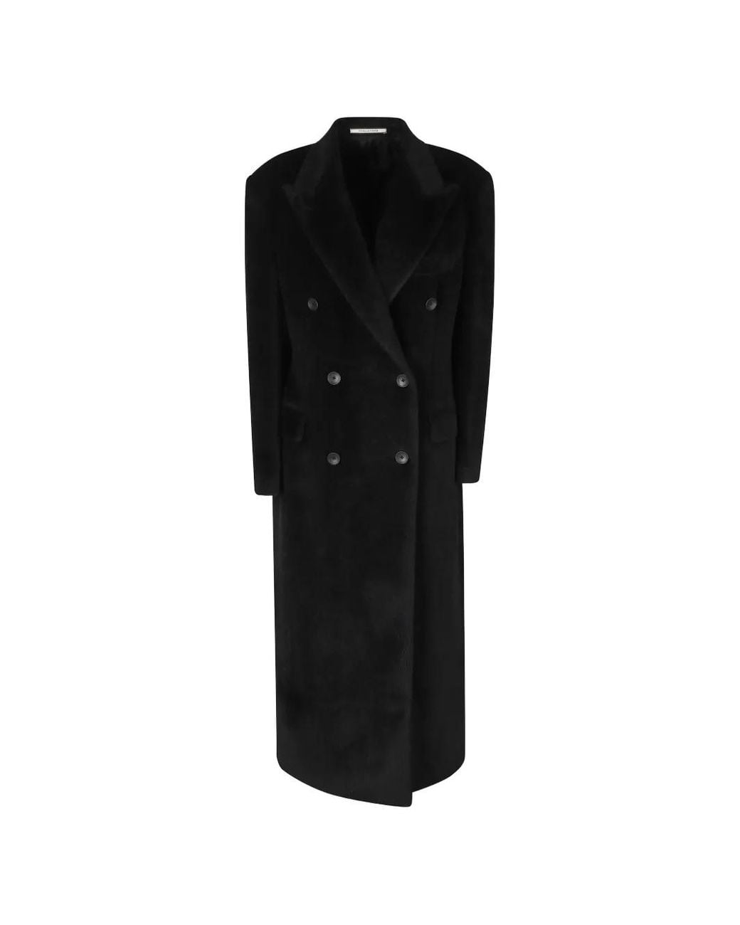 Tagliatore Black Double-Breasted Coat