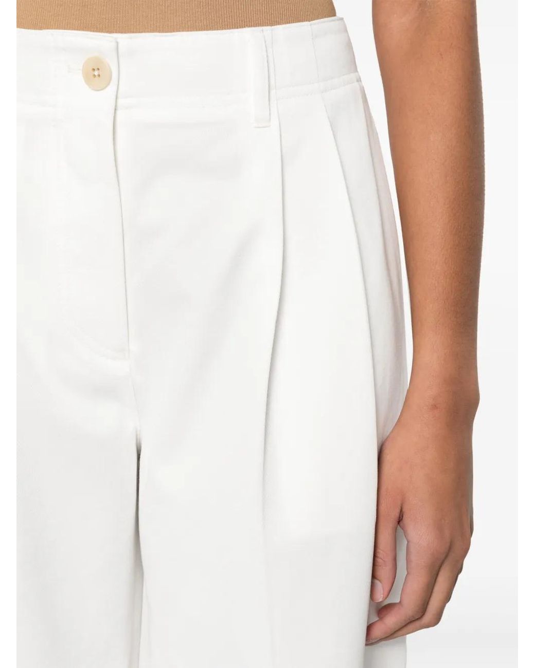 Totême White Pants & Shorts