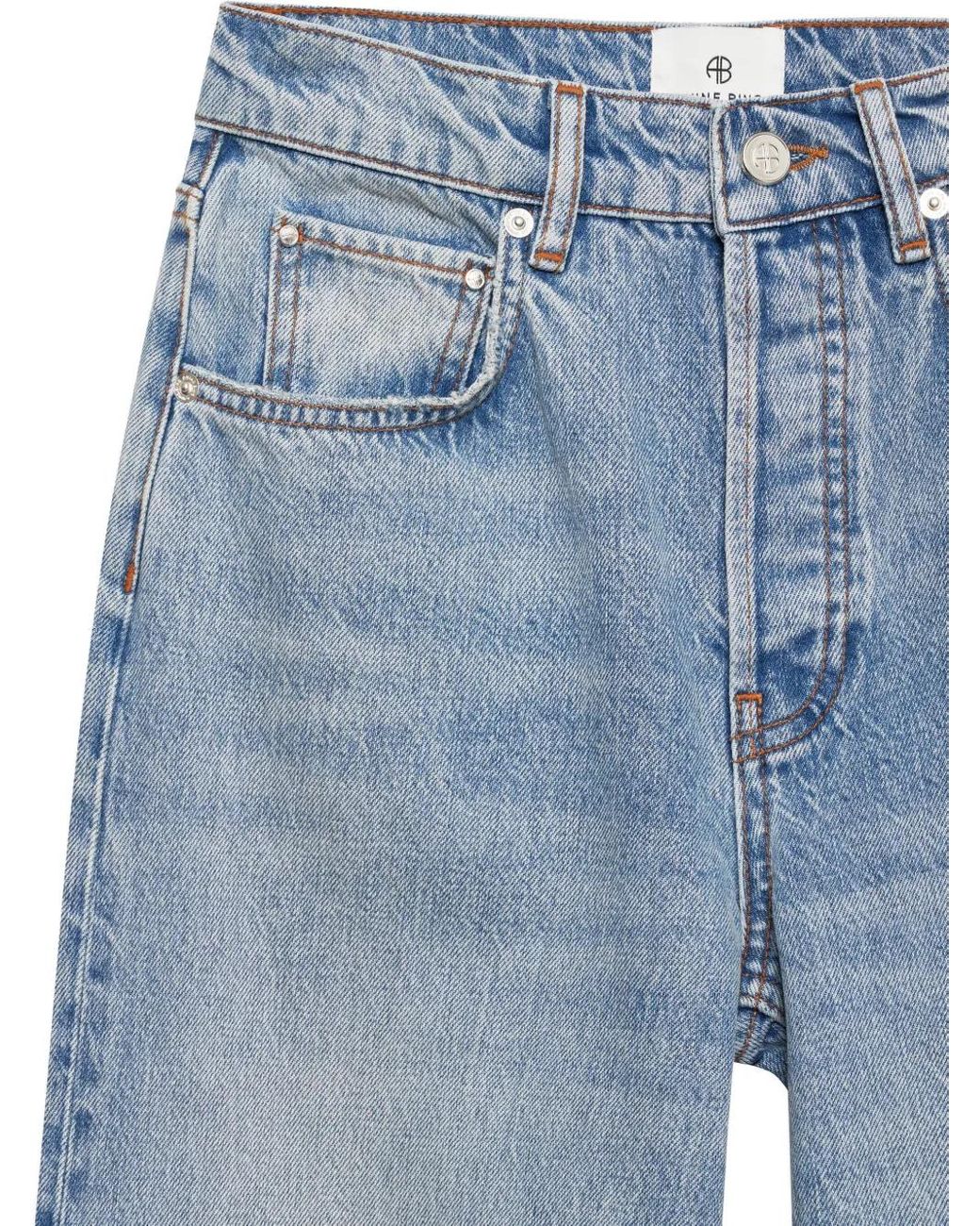 Anine Bing Blue Heath Faded Jeans